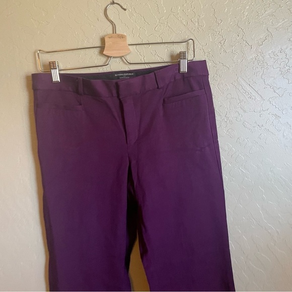 Banana Republic SLOAN BOOTCUT PANT in Purple Plum - Picture 6 of 8